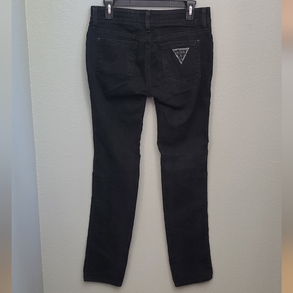 SOLD Black Guess Jeans medium Rise Sarah Fit size 29 - Picture 1 of 7